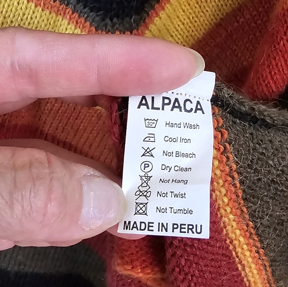 Genuine Handmade Alpaca Wool A-Line Midi Skirt - Picture 5 of 5